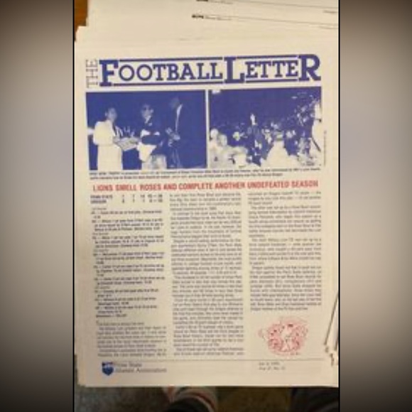 Every Penn State Football Letter from 1990 to 2012 - Picture 4 of 5